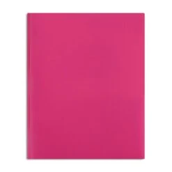 2-Pocket Portfolio With Fastener, Pink (55480)