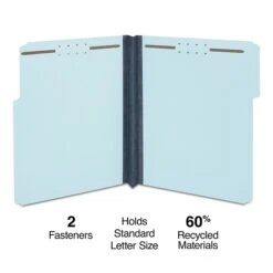 Esseltela Shop 15 Staples Pressboard Classification Folder, 2" Expansion, Letter Size, Blue, 25/Box (TR384868/384868)