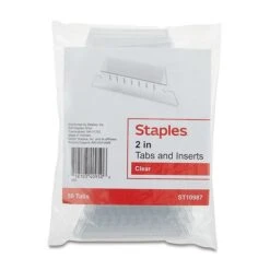 Staples Hanging Folder Tab, 2" X 0.63", Clear, 50/Pack (TR10987) -Esseltela Shop 0551C555 D82F 48EA 9A6DD3819A7D1E7E s7