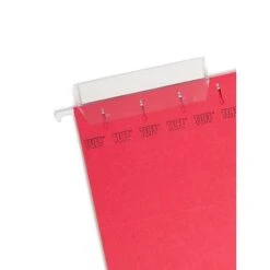Smead Heavy Duty TUFF Hanging File Folders With Easy Slide™ Tab, 1/3 Cut, Letter Size, Multicolor, 15/Box (64040)