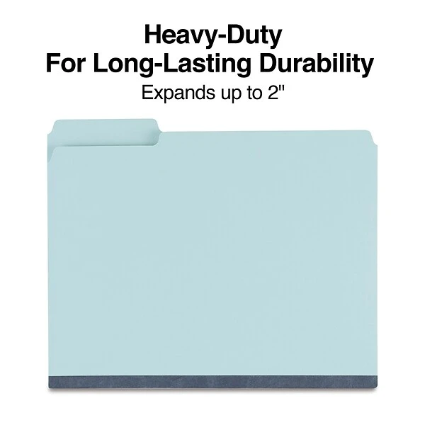 Staples File Folder, 1/3 Cut, Letter Size, Light Blue, 25/Box (TR606798) 4 Staples File Folder, 1/3 Cut, Letter Size, Light Blue, 25/Box (TR606798) - Image 2