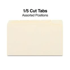 Staples File Folder, 1/5 Cut, Legal Size, Manila, 100/Box (TR163378) -Esseltela Shop 10033966 AA29 461E 8CF5430FA0BBC616 s7