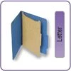 Quill Brand® 2/5-Cut Tab Pressboard Classification File Folders, 1-Partition, 4-Fasteners, Letter, Blue, 15/Box (746026) -Esseltela Shop 173785 s7