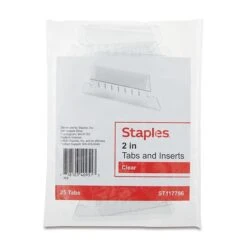 Staples Hanging Folder Tabs, 2" X 0.63", Clear, 25/Pack (TR117796) 9 Staples Hanging Folder Tabs, 2" X 0.63", Clear, 25/Pack (TR117796) -Esseltela Shop 21E51E8E 4B64 4C92 B6DE33414D23F1B6 s7