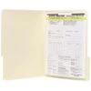 Quill Brand® Straight-Cut 1-Fastener Legal Size Folders, Manila, 50/Box (732008)