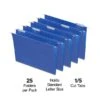 Quill Brand® Hanging File Folders, 1/5-Cut, Letter Size, Blue, 25/Box (7387QBE) -Esseltela Shop 24577619 C764 4430 B5A9E6972516FF82 s7