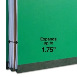 Quill Brand® 2/5-Cut Tab Pressboard Classification File Folders, 1-Partition, 4-Fasteners, Letter, Green, 15/Box (746034) -Esseltela Shop 38B309A2 9DA8 4922 9EB833415FB3AD74 s7