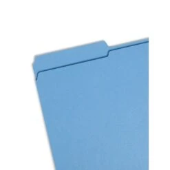 Smead File Folder, Reinforced 1/3-Cut Tab, Legal Size, Blue, 100 Per Box (17034)