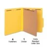 Quill Brand® 2/5-Cut Tab Pressboard Classification File Folders, 1-Partition, 4-Fasteners, Letter, Yellow, 15/Box (746038) -Esseltela Shop 3ADF5265 E9CD 4DB9 9366ED8B1D270905 s7