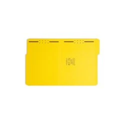 Smead Fastener File Folders, 2 Fasteners, Reinforced 1/3-Cut Tab, Letter Size, Yellow, 50/Box (12940)