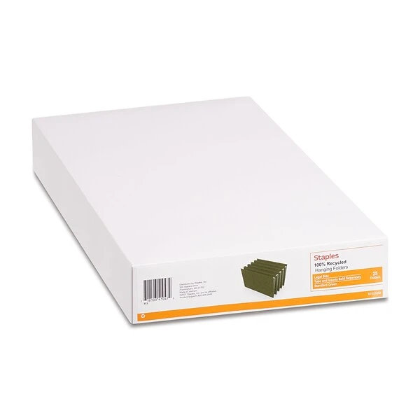 Staples Hanging File Folder, Legal Size, Standard Green, 25/Box (TR521252) 6 Staples Hanging File Folder, Legal Size, Standard Green, 25/Box (TR521252) - Image 4