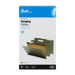 Quill Brand® 100% Recycled 3-Tab Hanging File Folders, Legal Size, Green, 25/Box (7Q5213) -Esseltela Shop 3F4CE0FF 5EC5 42D2 ABFD83F5CEA085C9 s7