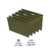 Quill Brand® Reinforced 5-Tab Box Bottom Hanging File Folders, 3" Expansion, Legal Size, Dark Green, 25/Box (730056) -Esseltela Shop 55FC0070 3EC5 4DE8 B447B1677DDC0007 s7