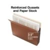 Staples® Heavy-Duty Reinforced File Pocket, 3.5" Expansion, Letter Size, Brown, 10/Box (704358) -Esseltela Shop 5621D39D 7722 4227 A744076632198F82 s7