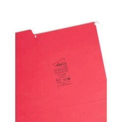 Smead FasTab Hanging File Folders, 1/3-Cut Tab, Letter Size, Red, 20/Box (64096) -Esseltela Shop 5A1A8BCB C5C4 40D3 A1AF4533FE27B008 s7