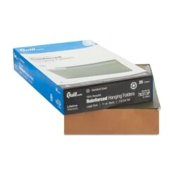 Quill Brand® Premium Reinforced 100% Recycled Hanging File Folders, 1/3-Cut, Legal Size, Green, 25/Box (76313P) -Esseltela Shop 5DAFBE37 48A3 4DE4 BEF1A2F84D2CFE7C s7