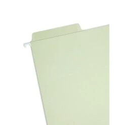 Smead FasTab Recycled Hanging File Folder, 3-Tab Tab, Letter Size, Moss, 20/Box (64032)