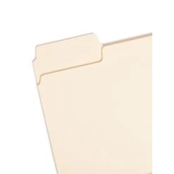 Smead SuperTab Heavy Duty File Folder, Oversized 1/3-Cut Tab, Letter Size, Manila, 50/Box (10401)