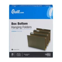 Quill Brand® Box Bottom Hanging File Folders, 3" Expansion, Letter Size, Dark Green, 25/Box (730052) -Esseltela Shop 6936FF46 BBFD 49FB 97428747059EA473 s7