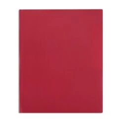 2-Pocket Portfolio With Fastener, Red (55473)