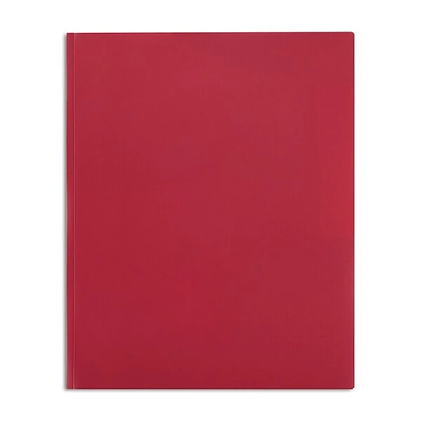 2-Pocket Portfolio With Fastener, Red (55473) 3 2-Pocket Portfolio With Fastener, Red (55473)