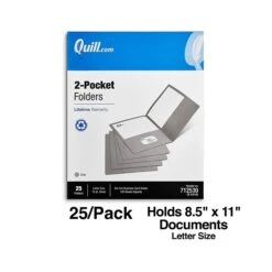 Quill Brand® 2-Pocket Folders, Gray, 25/Box (712530) 7 Quill Brand® 2-Pocket Folders, Gray, 25/Box (712530) -Esseltela Shop 6D23C3C7 3F14 4043 B581ED9E4EF8C34C s7