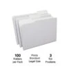 Quill Brand® File Folders, Assorted Tabs, 1/3-Cut, Legal, Gray, 100/Box (741013GY) -Esseltela Shop 6F84F213 59F8 4F32 BA0F5BEB3F56F40D s7