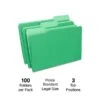 Staples File Folders, 1/3 Cut, Legal Size, Green, 100/Box (TR224584) -Esseltela Shop 7165B4F2 B1ED 4388 98E0DFD990225035 s7
