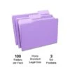 Quill Brand® File Folders, Assorted Tabs, 1/3-Cut, Legal, Violet, 100/Box (741013VT) -Esseltela Shop 7524E784 A037 412E BEC8340C994B17D1 s7