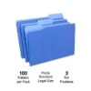Staples File Folders, 1/3 Cut, Legal Size, Blue, 100/Box (TR224568) -Esseltela Shop 7721A7A3 75DA 4DC9 A645E5536E5A4D05 s7