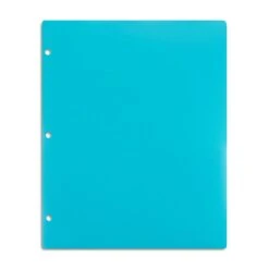 3-Hole Punched 2-Pocket Portfolio, Teal (52807)