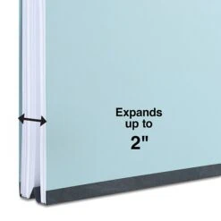 Staples Pressboard Classification Folder, 2" Expansion, Letter Size, Blue, 25/Box (TR384868/384868) -Esseltela Shop 80137152 E75C 49C5 83A63E4DA9BB653D s7