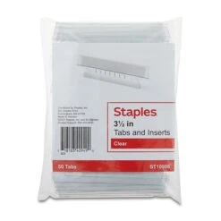 Staples Hanging Folder Tab, 0.63" X 3.5", Clear, 50/Pack (TR10986) -Esseltela Shop 83BA852D 0BC0 4D1B AE5D6C143F105332 s7
