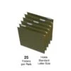 Quill Brand® Reinforced 5-Tab Box Bottom Hanging File Folders, 1" Expansion, Letter Size, Dark Green, 25/Box (730050) -Esseltela Shop 83DE9855 59B7 4DBC 9AE3985FF5CE9D6A s7