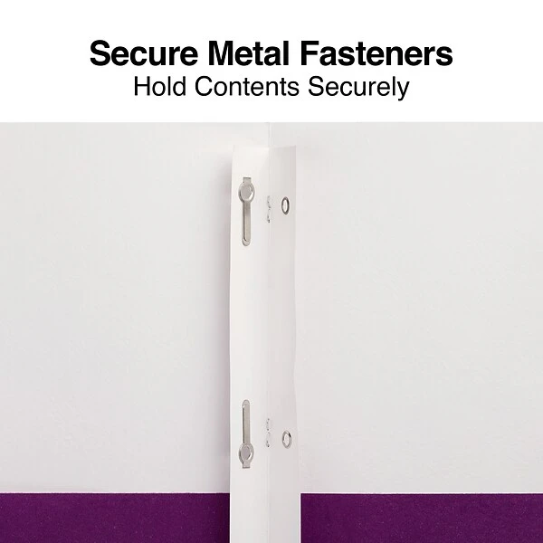 Staples 2-Pocket Pocket Folders With Fasteners, Purple, 25/Box (50776/27544-CC) 4 Staples 2-Pocket Pocket Folders With Fasteners, Purple, 25/Box (50776/27544-CC) - Image 2