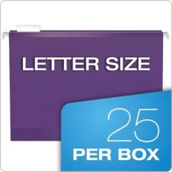 Pendaflex Reinforced Hanging File Folders, 1/5 Tab, Letter Size, Assorted Jeweltone Colors, 25/Box (PFX 4152 1/5 ASST2) -Esseltela Shop 86AABFB1 C523 4A24 B764C81B7F2DD3BF s7