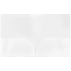 JAM Paper Plastic POP 2-Pocket Presentation Folder, Clear, 6/Pack (382ECLDD)