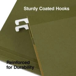Quill Brand® 100% Recycled Premium Reinforced 3-Tab Hanging File Folders, Letter Size, Green, 25/Box (76213P) -Esseltela Shop 8D088E9C BDC6 48C4 A8439C37A8C49286 s7