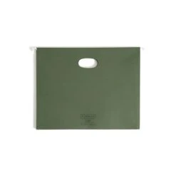Smead Hanging File Folders, 3 1/2" Expansion, Letter Size, Standard Green, 10/Box (64220)