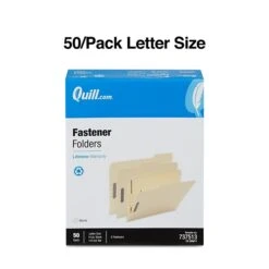 Quill Brand® Heavy-Duty Reinforced Assorted Tabs 2-Fastener Folders, Letter, Manila, 50/Box (737513) -Esseltela Shop 920B5455 708E 4661 AFFFF69EEA6728E6 s7