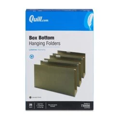 Quill Brand® Reinforced 5-Tab Box Bottom Hanging File Folders, 3" Expansion, Legal Size, Dark Green, 25/Box (730056) -Esseltela Shop 942B72F2 21A8 4FB7 B65D22C02BCD5468 s7