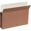 Quill Brand® Reinforced File Pocket, 3 1/2" Expansion, Letter Size, Brown, 25/Box (7Q1524) -Esseltela Shop 96717 s7