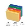 Staples Heavy Duty Hanging File Folders, 5-Tab, Letter Size, Assorted Colors, 25/Box (TR875411) -Esseltela Shop 98F3C7BF 7A84 410E B6A0BD3E85E31D48 s7