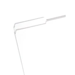 Smead Reinforced File Folder, 3 Tab, Legal Size, White, 100/Box (17834)