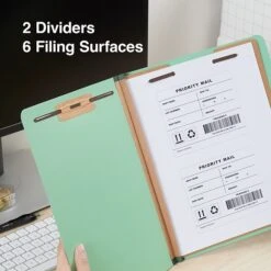 Staples Pressboard Classification Folder, 2-Dividers, 2.5" Expansion, Letter Size, Light Green, 20/Box (TR614454/614454) -Esseltela Shop 99B3922F 7051 4526 9EA632C0BD5C4FB4 s7