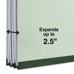 Staples Pressboard Classification Folder, 2-Dividers, 2.5" Expansion, Legal Size, Light Gray/Green, 10/Box (TR18339) -Esseltela Shop 9ADCE142 F755 4EAA 89EF8D6612C732A2 s7