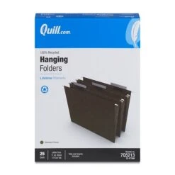 Quill Brand® 100% Recycled 3-Tab Hanging File Folders, Letter Size, Green, 25/Box (7Q5213) -Esseltela Shop A575DC35 C31D 4D90 A581E866D49E367D s7