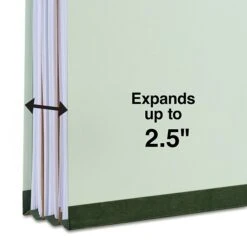Quill Brand® Recycled Pressboard Classification Folders, 2-Partitions, 6-Fasteners, Legal, Green, 15/Box (761901) -Esseltela Shop AB313244 02E9 4FEF 9C6DB3643D2489AE s7