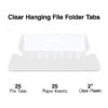 Staples Hanging Folder Tabs, 2" X 0.63", Clear, 25/Pack (TR117796) -Esseltela Shop B5247A11 B2CA 42FB AC2CB089F6E121CD s7