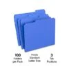 Staples Reinforced File Folder, 1/3 Cut, Letter Size, Blue, 100/Box (TR508911) -Esseltela Shop BA5F53D8 EF95 47E9 B7C09840404D867C s7